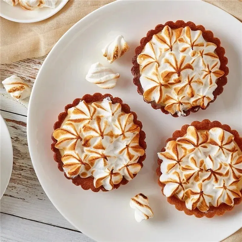 Nicht-Schicht-Tart-Quiche-Flan-Pfanne Formen rund 4 Zoll Kohlenstoffstahlkuchen Backform mit abnehmbaren Bodenbackschoten-Werkzeugen Brotpfanne