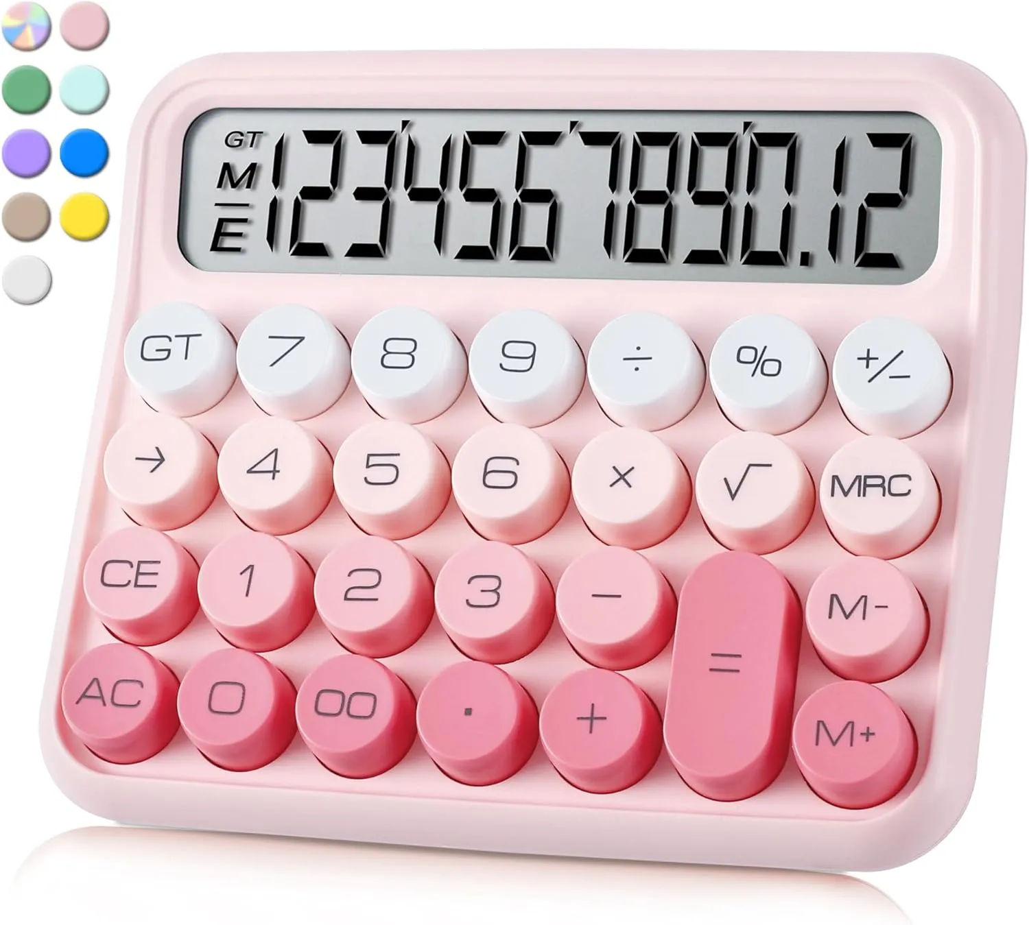wholesale Mechanical Switch Calculator,Calculator Cute 12 Digit Large LCD Display and Buttons,Calculator with Large LCD Display Great for Everyday Life and Basic Office Work