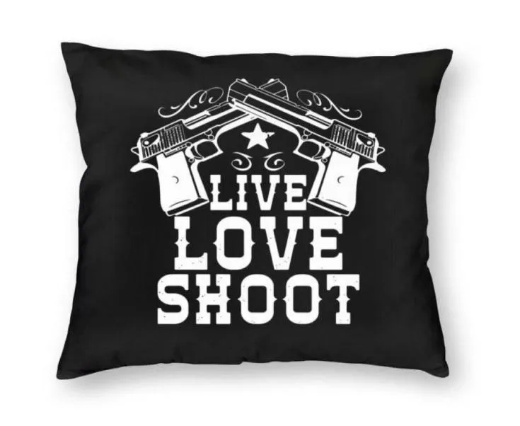 CUSHionDecorative Pillow Luxury Live Love Throw Case Decoration Custom USA Handgun Pistol Cushion Cover 40x40cm Pillowcover för L72960701