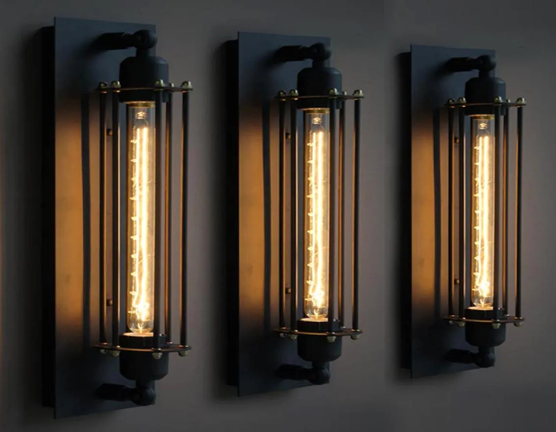 Loft Vintage Wall Lamps Американский индустриальный светильник Edison T30 E27.