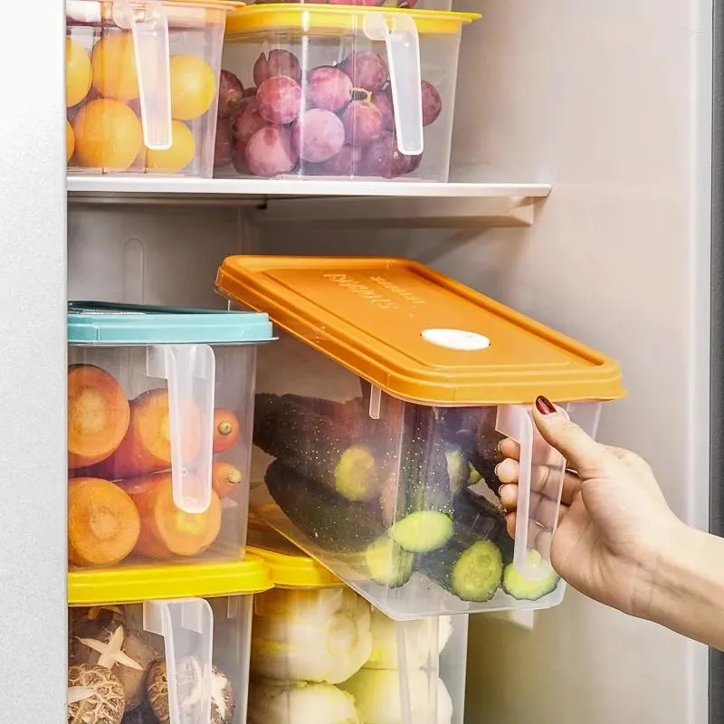 Förvaringsflaskor gianxi kylskåp crisper mat sidor frukt plastlåda ägg med matmagi