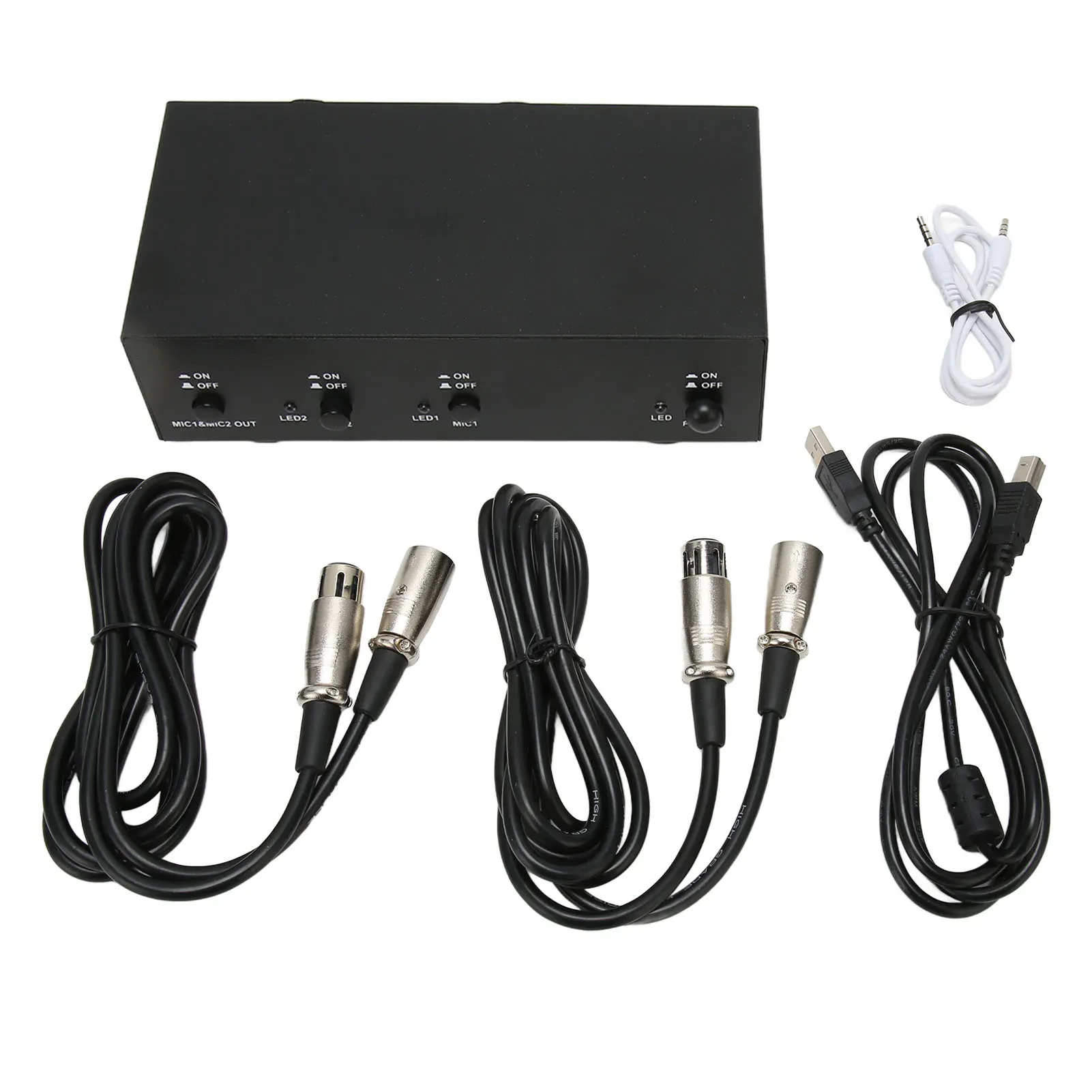 Microphones Professional 48v Phantom Power Supply with Xlr CablePerfect for Music Recording and Condenser Microphone Equipment