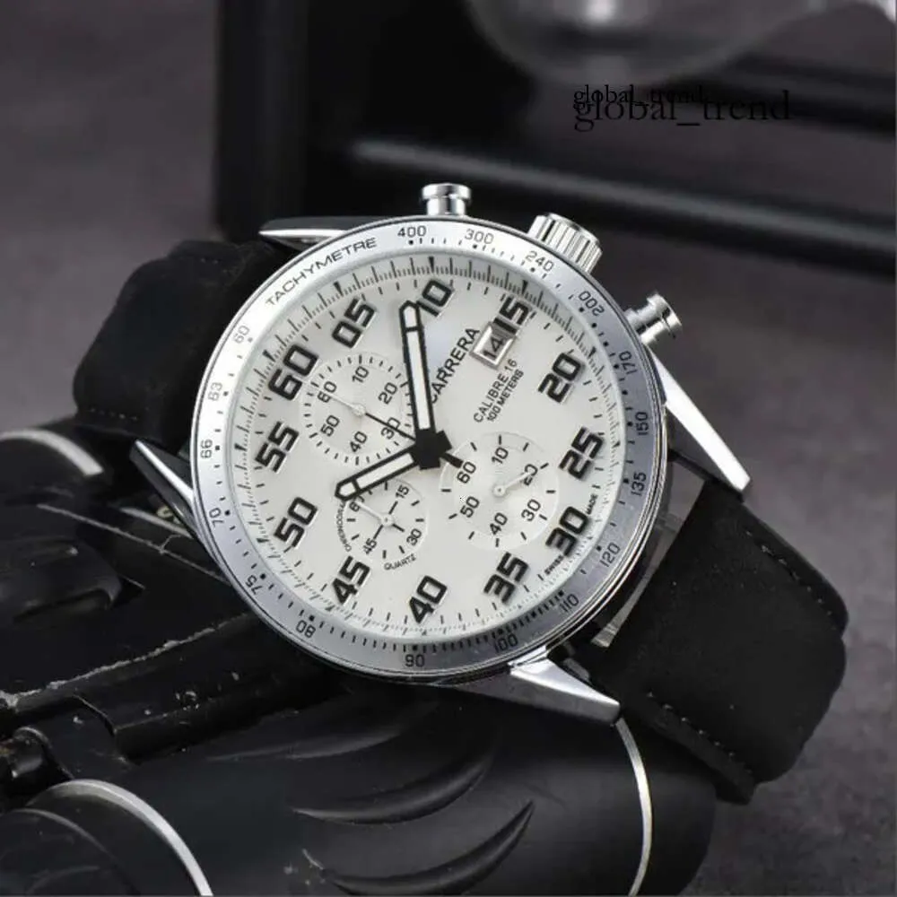 Masculino assistir os relógios de pulseira de luxo homens homens assiste a quartzo Wrist Watches calibre clássico Carreraa 16 pulseira pulseira relógio Montre lux 267 530