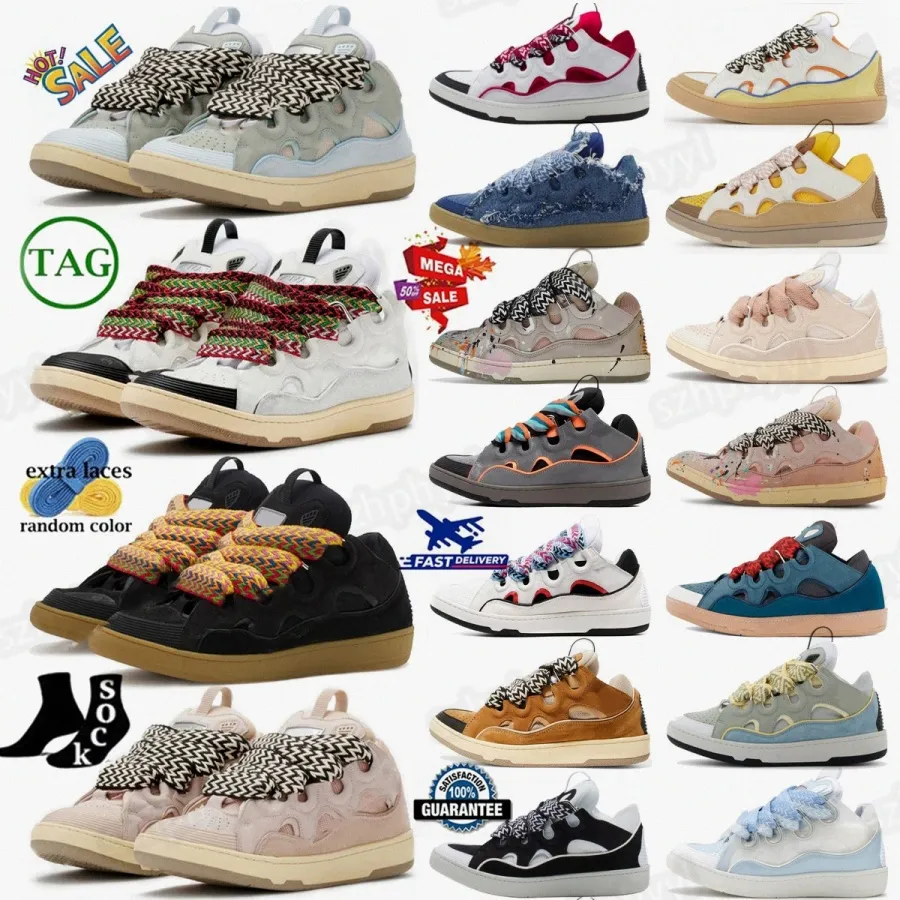 Curb shoes Designer Sneakers White Ivory Black sneaker Gum Womens Pink Multi Light Blue Tan Grey Taurus Beige Yellow Crystal Petrol menDYBT