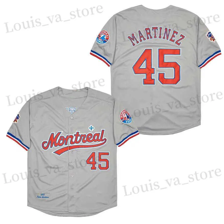 Men's T-Shirts Baseball Jersey Montreal 8 CARTER 27 GUERRERO 45 MARTINEZ 10 DAWSON Jerseys Sewing Embroidery High Quality Sports Outdoor Grey T240408