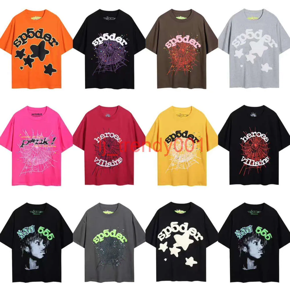 スパイダーシャツメンズデザイナーTシャツSP55555メンデザイナー服高品質のスパイダーTシャツSP5DER YOUNG THUG MEN WOMAN SP5DE