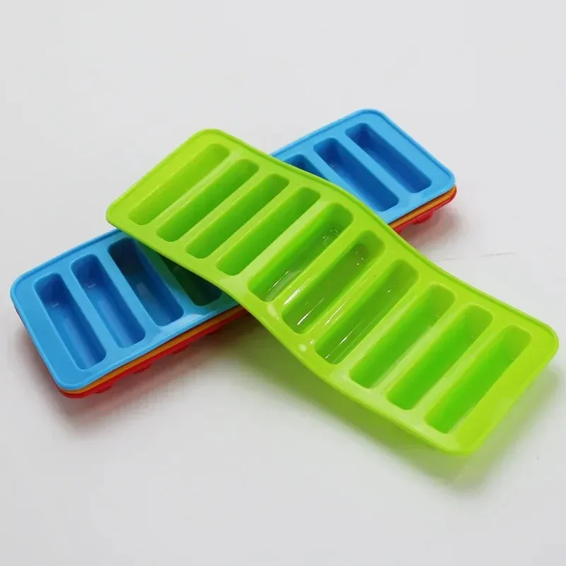 Food Grade 10 Cavity Silicone Bar Ice Cube Tray Ice Cubes Small Rectangle Mold Ice Maker Kitchenfor small ice cube mold