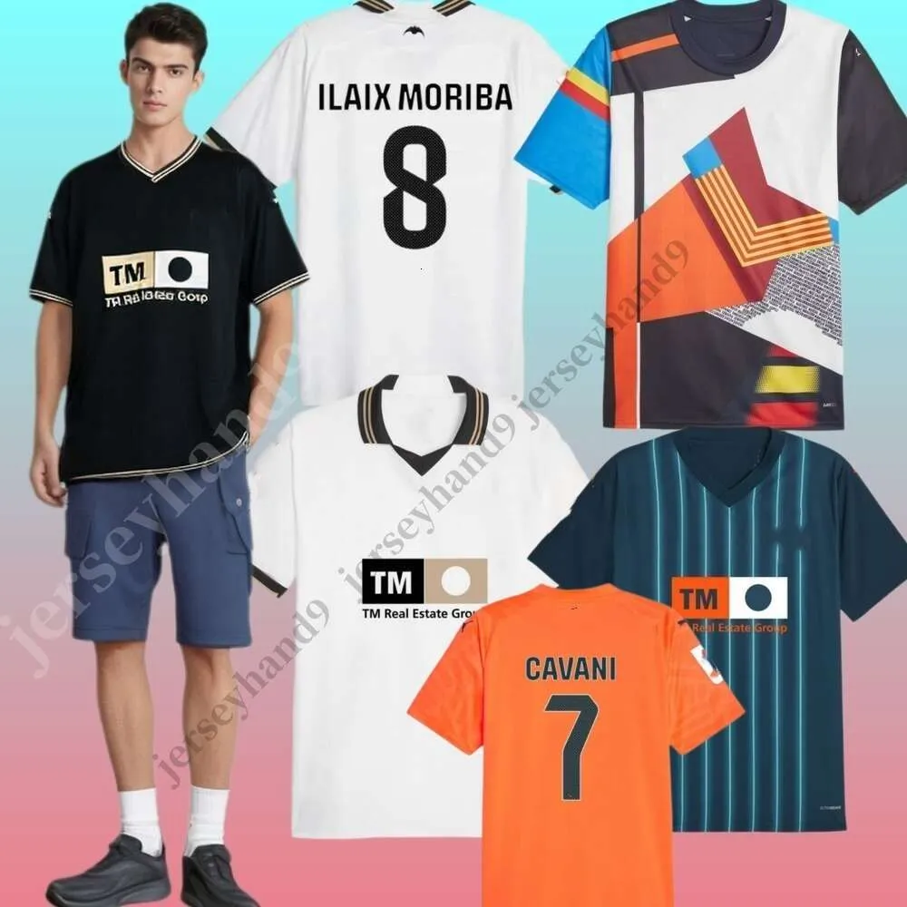 2023 2024 Valencias futbol formaları ev uzakta camisetas de futbol 23 24 cf futbol gömlek vcf ev cavani ilaix moriba kluivert s.castillejo çocuk kit seti unifroms