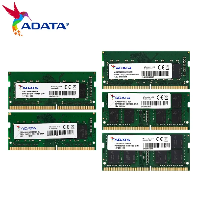 Pennor Adata DDR4 RAM 2666MHz SODIMM MEMORY 16GB 8GB 3200MHz SODIMM MEMORY 32GB 16GB 8GB Hög prestanda för bärbar dator