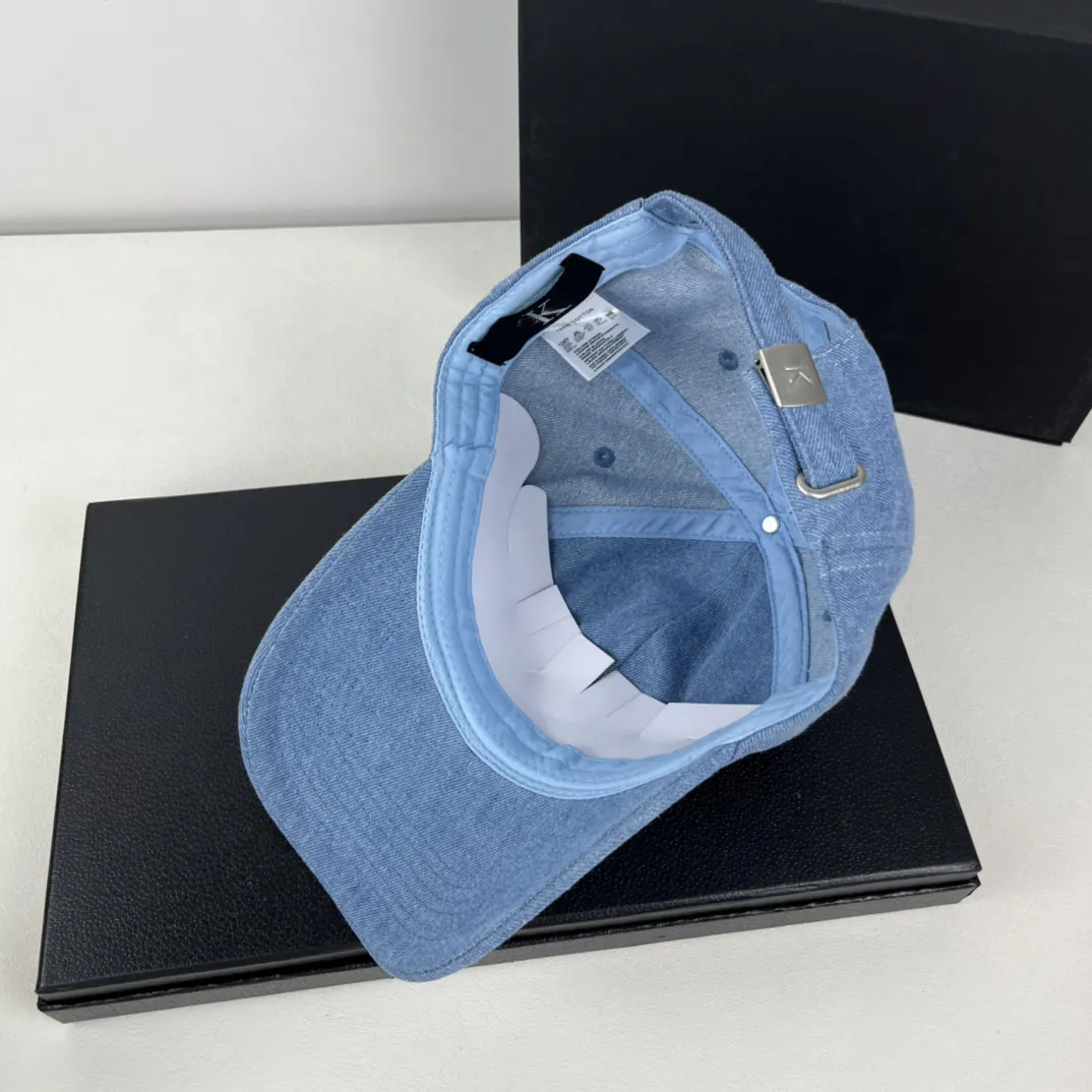 Tasarımcı Cap Luxury Hat Klasik Kovboy İşlemeli Erkek ve Kadın Şapkaları Yıkanabilir Denim Ördek Dil Şapkası Şapkalar Moda Balıkçı Şapkası