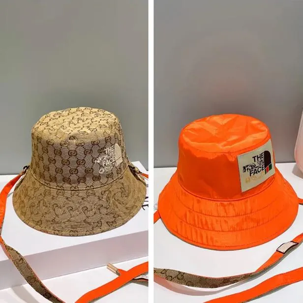 Luxury's Designers Emmer hoeden klassieke brede rand met solide kleur volledige afdrukbrief Zonzon hoeden dubbelzijds draagbare trend reizen buckethats honderd hoed