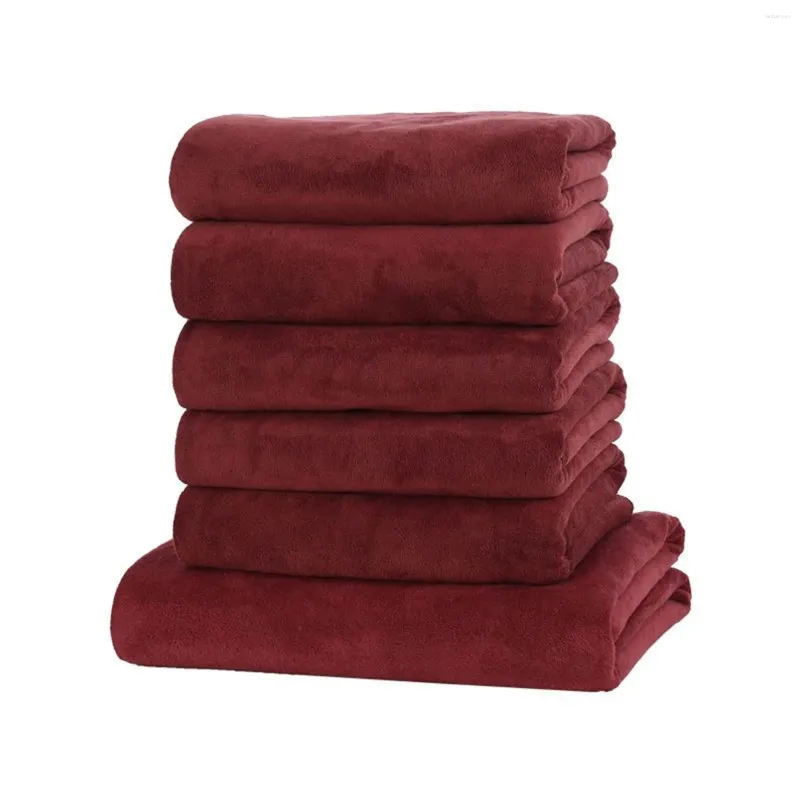 Towel Luxury Medium Red Bath Towels Pack Of 6 For Bathroom 24 X 48 Inch Cotton H Kitchen Fall