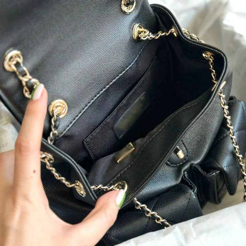 Fashion Designer bag Original leather factory leather size 20X17m backpack single-shoulder cross-body bag