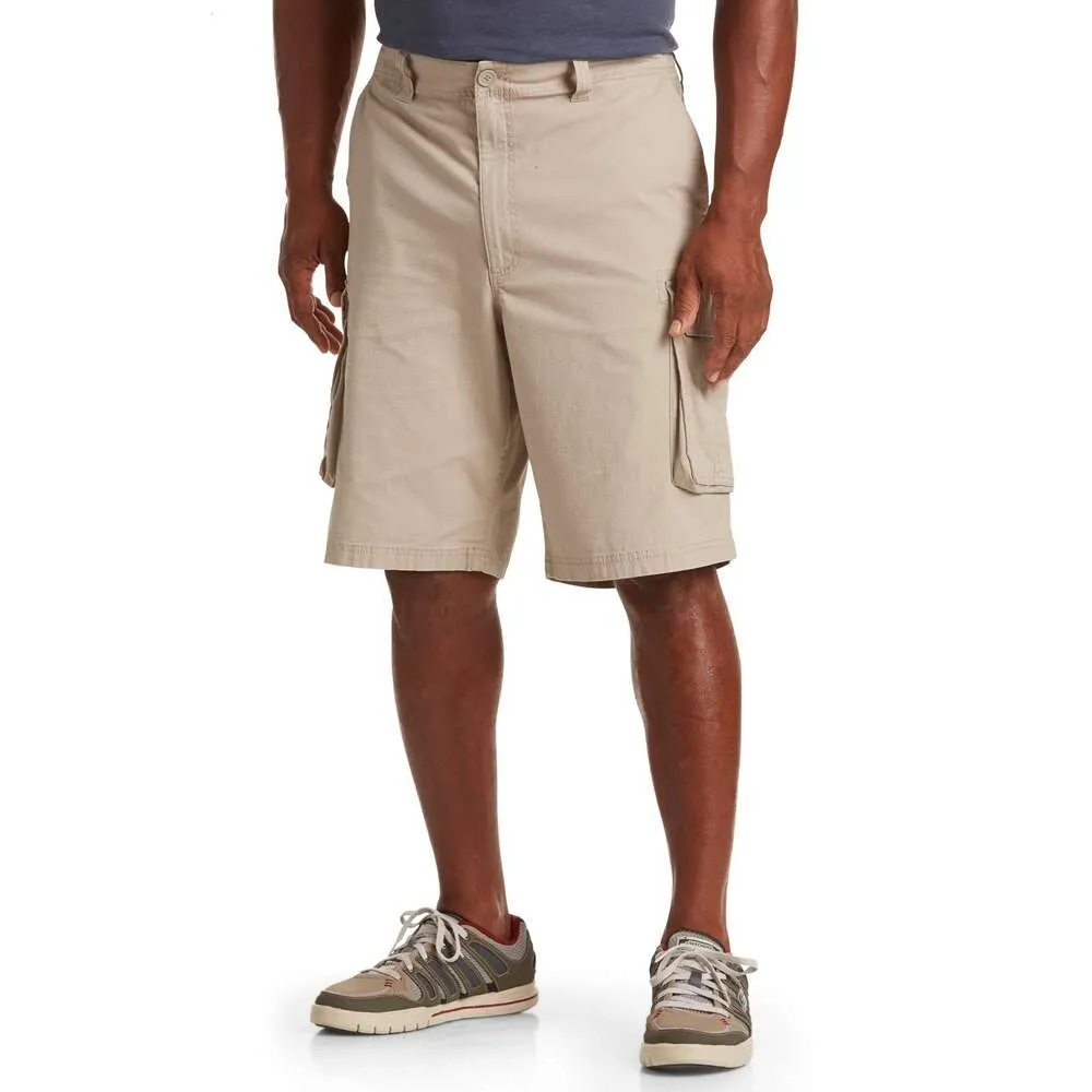 True Nation DXL Big and Tall Riptop Elastische werkkleding shorts