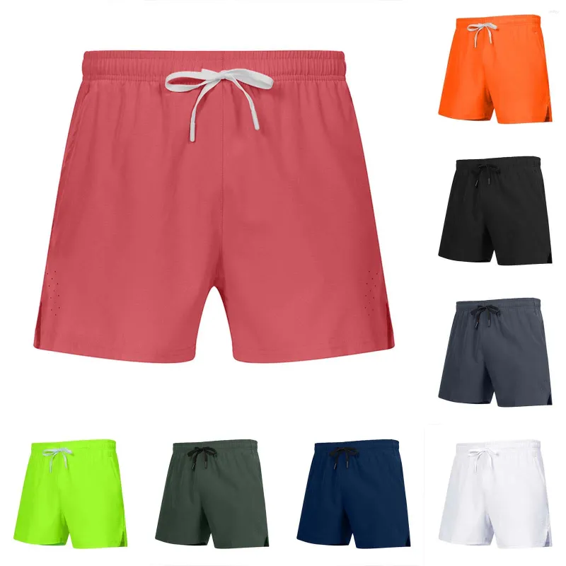 Herrshorts kort jogging träning avslappnad fitness sportbyxor sommar strand volleyboll män klädbyxor