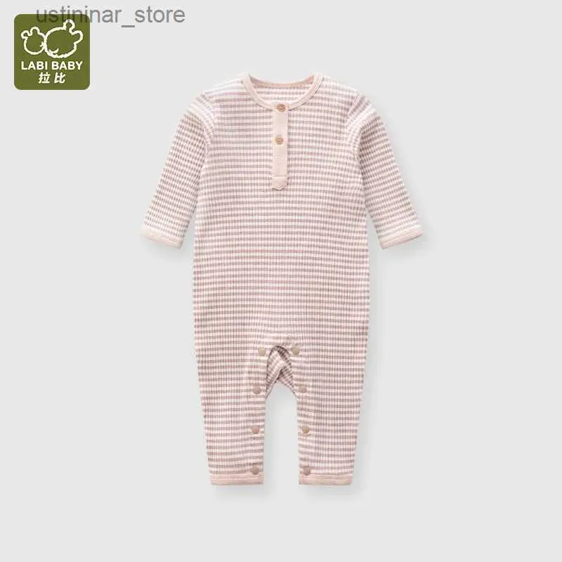 Rompers Spring e Autumn Boys and Girls de mangas compridas Bodysuit 0-18 meses Baby Mumpsuit Childrens Clothing Home Clothing L47