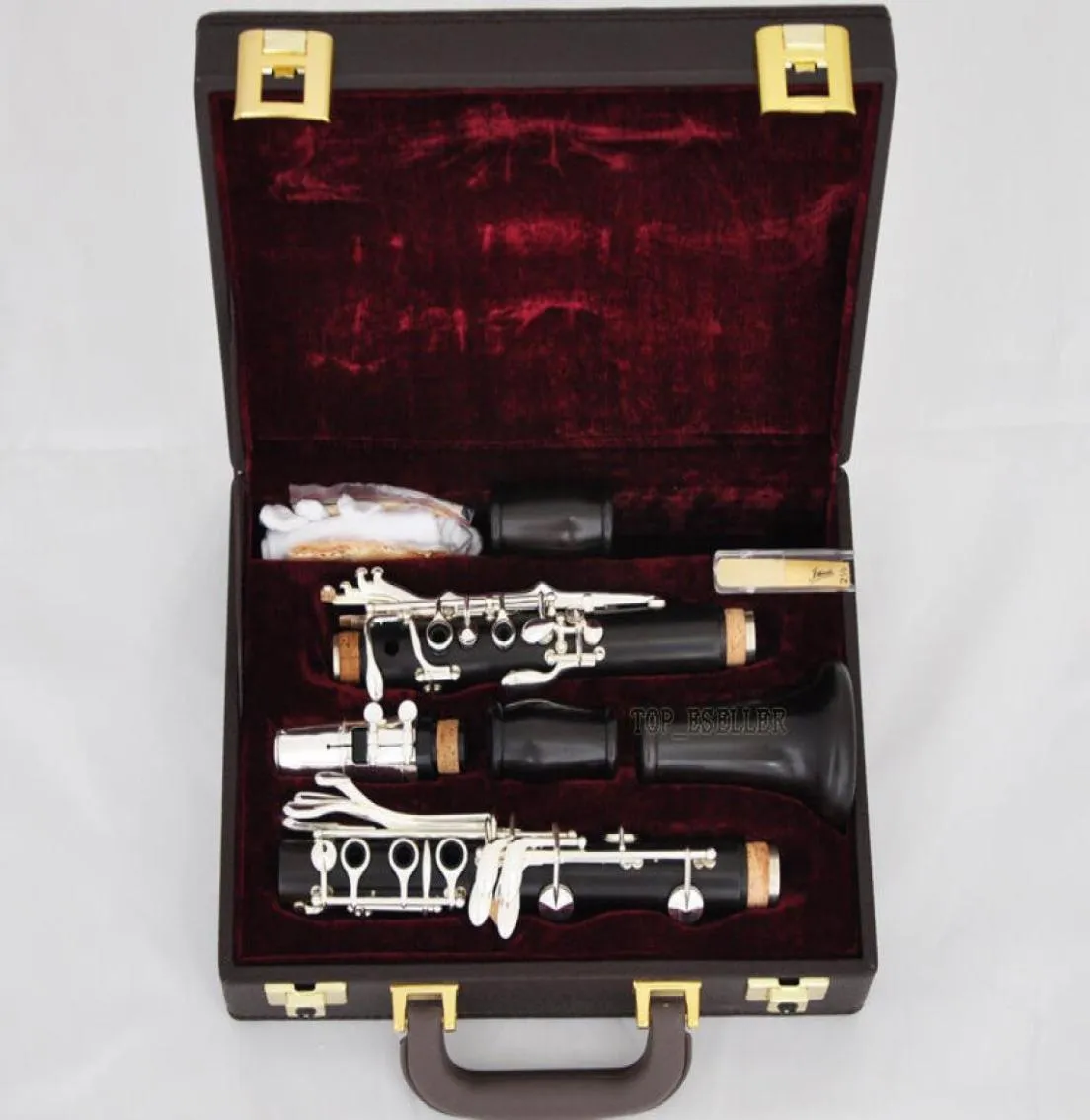 Africa professionale Black Black Ebony Legno Clarinetto in legno 18 Nickel d'argento chiave con nuovo Case6141985