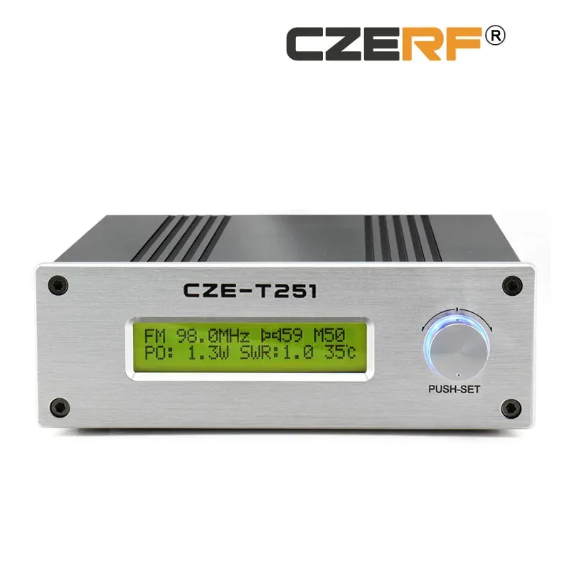 Radyo CZET251 Uzun Kapsama Fm Yayın Verici 25W Araba Kilisesi Radyo Statik Ekipmanları İçin 25 Watt