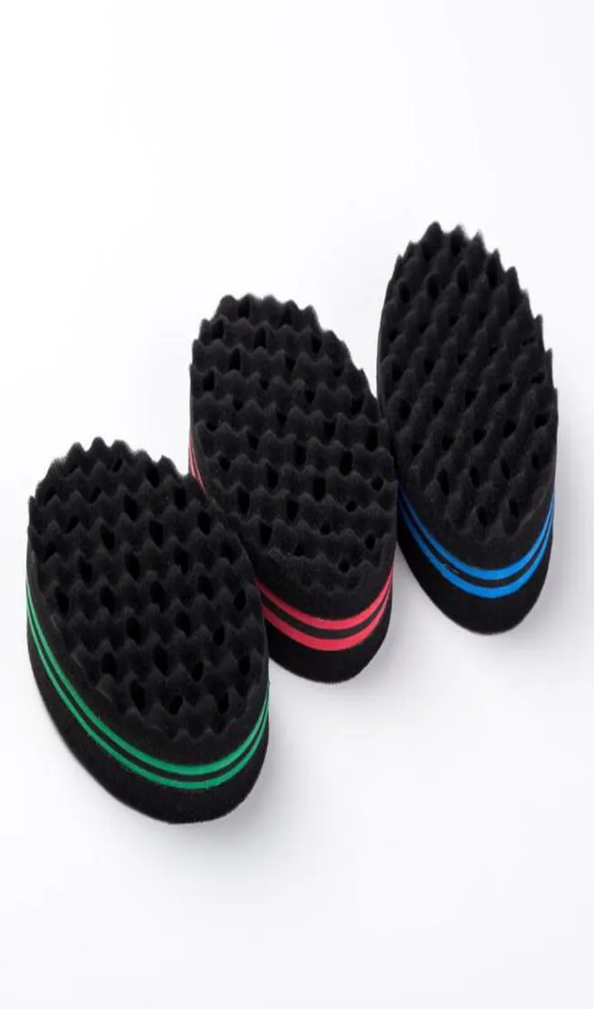 1pcs Ovale Double Magic Hair Dreads ing Locks Dreadlocks Curl Brush Sponge Wave Barber Barber Tool Dread Sponge Brosses 4 8329284