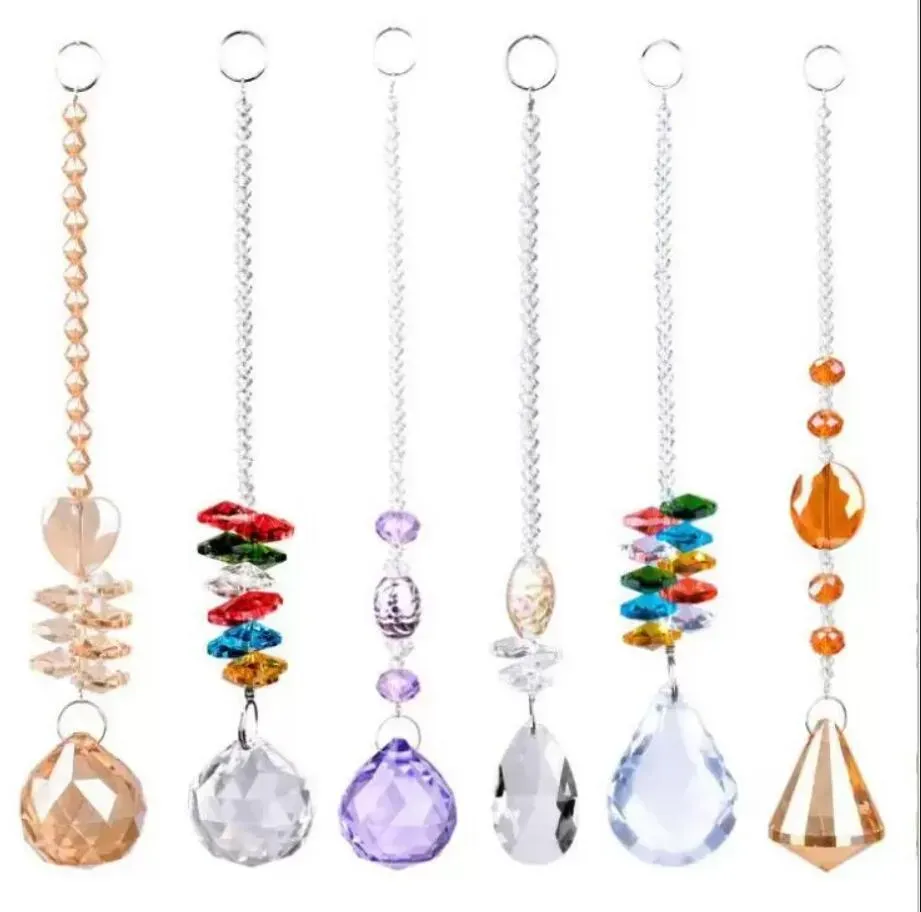 Pendants Crystal Ball Prism Glass Chandelier Hanging Pendant Lighting Dream Sun Catcher Wedding Party Home Decor