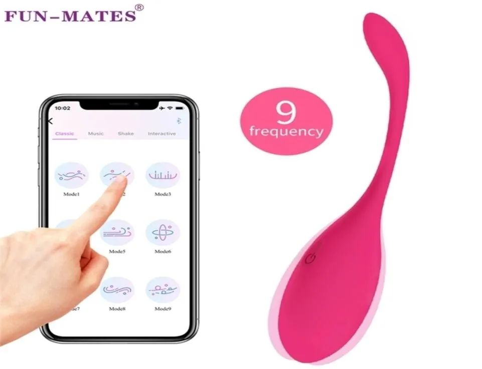 Funmates vibrant les jouets de sexe d'oeuf Vibrateurs pour femmes application sans fil à distance g taches balles vaginales kegel boules vibrer femelle 2103291061374