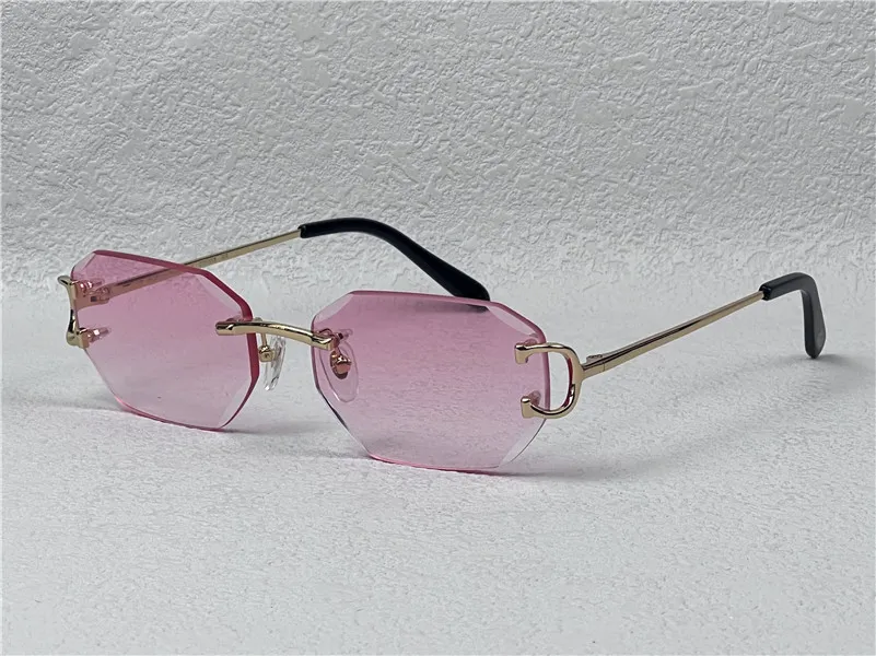 Vendre des lunettes de soleil vintage Lunettes de cite de diamant sans cadre irrégulières.