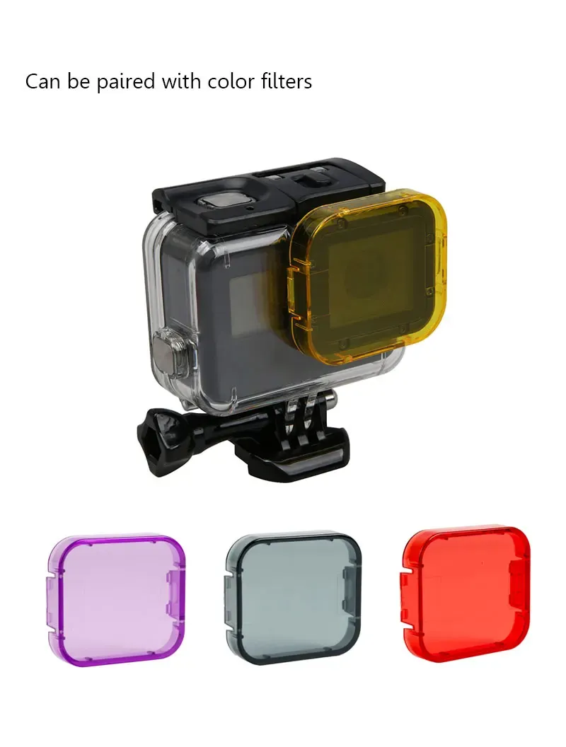 40 Meter Underwater Waterproof Case Kit Diving Housing Case Mount for  Hero 6 5 Black  Hero 6 5 Accessory (11)