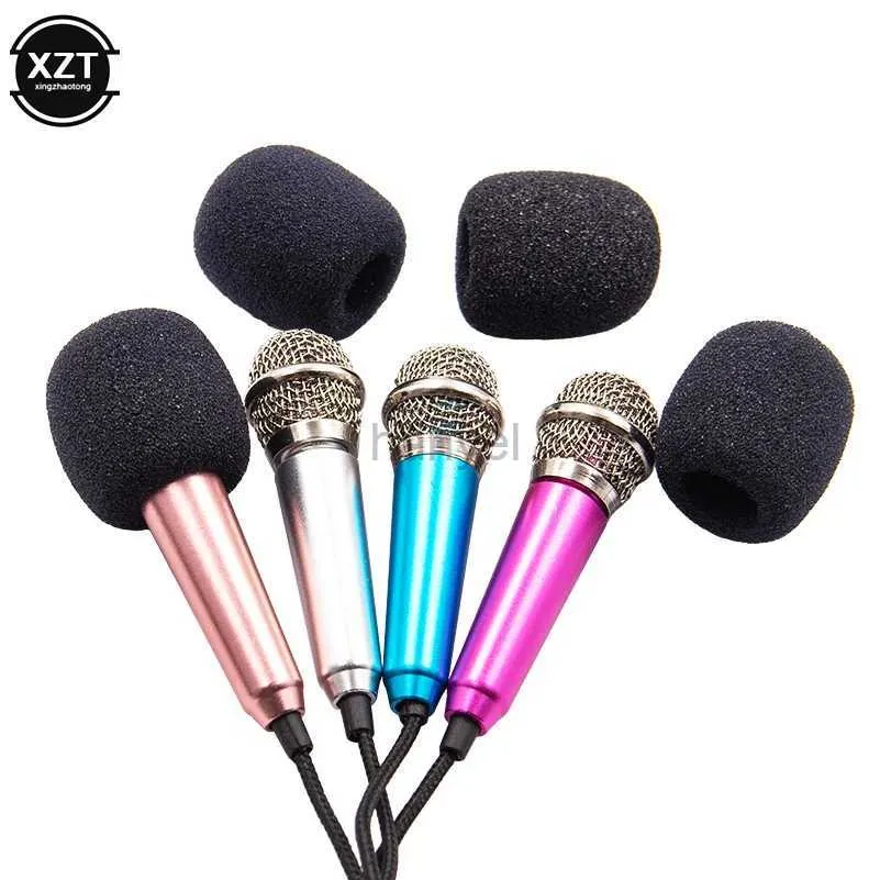 Microfones portátil de 3,5 mm de estéreo Mic KTV Mini Microfone para laptop para laptop Smart PC Microfone de áudio portátil de desktop 240410