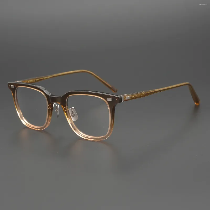 Cadres de lunettes de soleil Arrive le cadre de lunettes de myopie acétate vintage EV319 Hand Craft Femmes Men de type carré classique