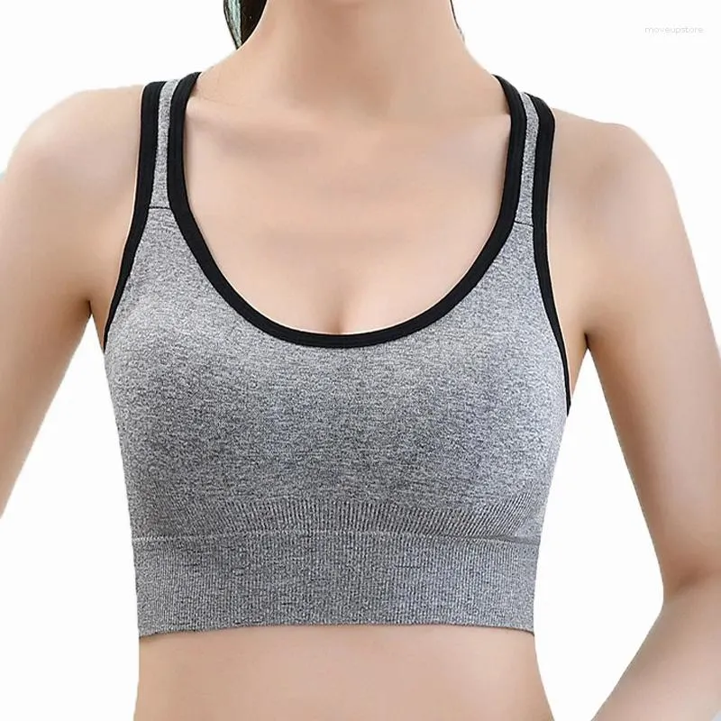 Roupa de ioga feminino de alto apoio sutiã esportiva roupas íntimas para ginástica fitness ginus coletam sutiãs de roupas esportivas à prova de choques