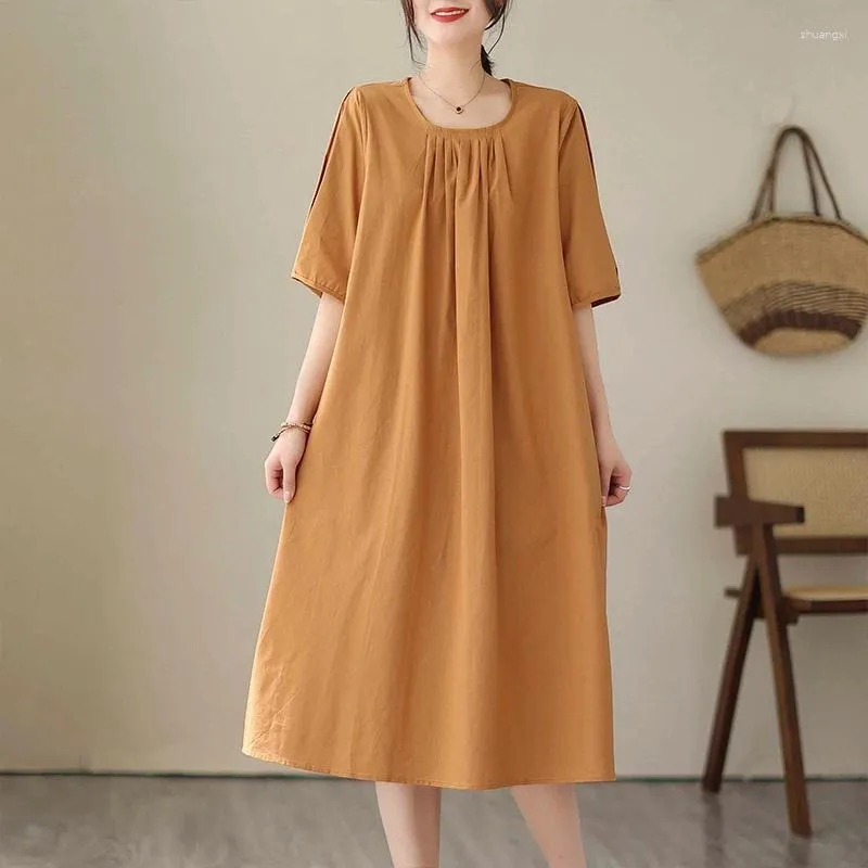 Cotton blend summer dresses hotsell