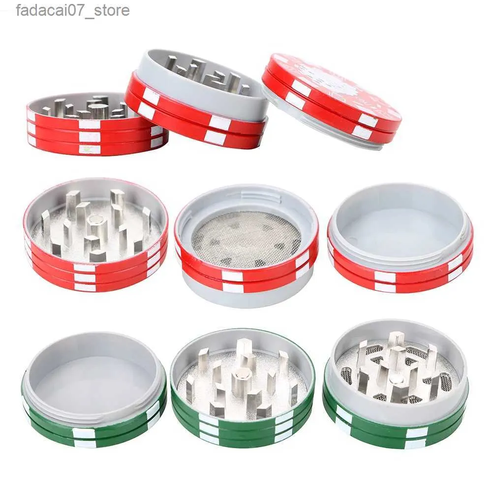 Herb Grinder 3-layer spice cutter herbal cutter chip type cigarette accessories small tools tobacco grinder cigarette pipe accessories Q240408