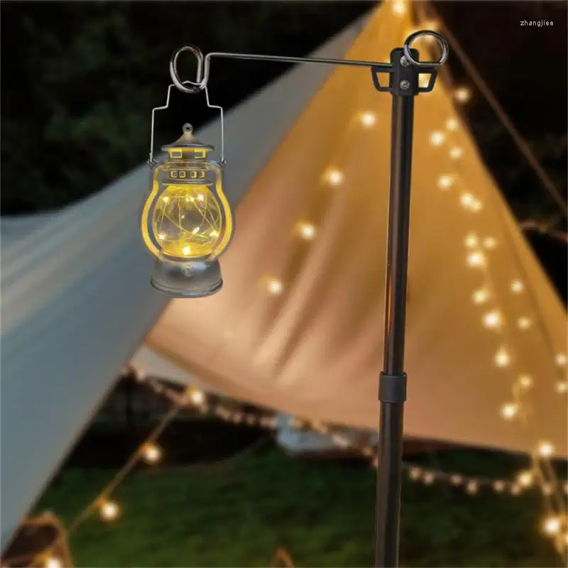 Draagbare lantaarns retro stijl nachtlicht buiten tent camping kerosene lamp home ornamenten bar café restauratie in slaapkamer decoratie