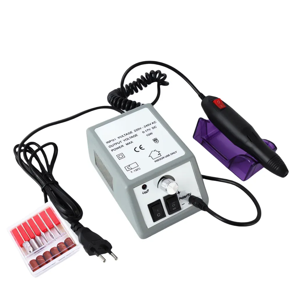 Drills 20000 tpm nagelboormachine set elektrisch met accessoire nagelboor bit nagelgereedschap kit, gemakkelijk te verwijderen nagellak