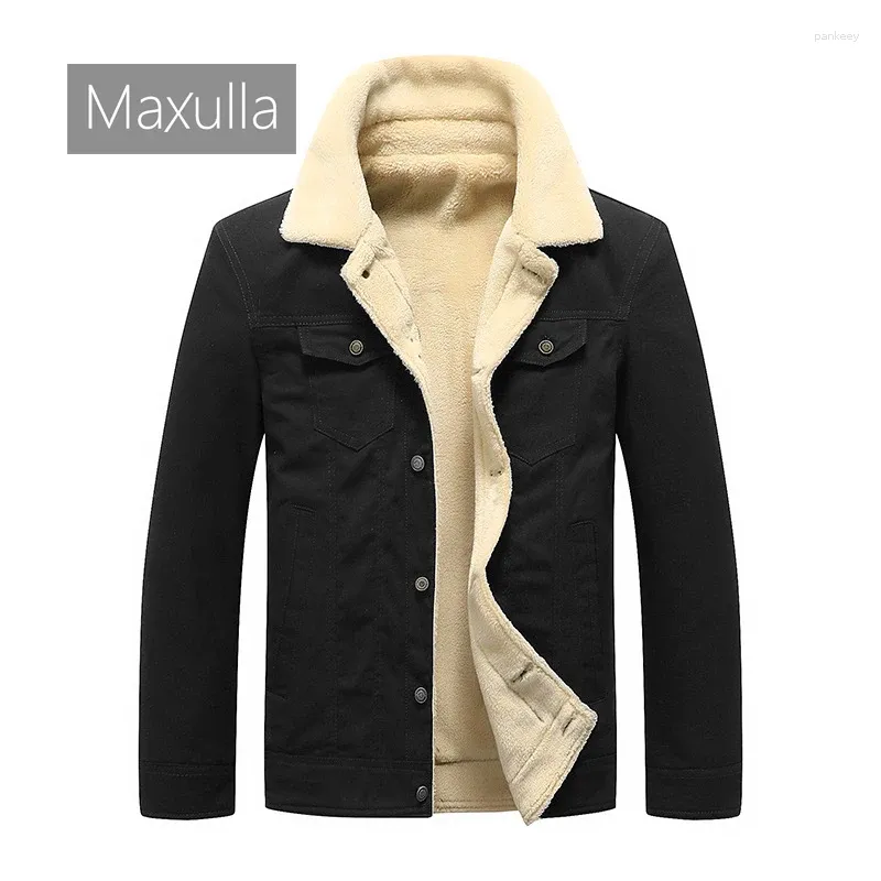 メンズジャケットMaxulla Autumn Winter Fleece Jacket Armily Military Warm Casual Coat