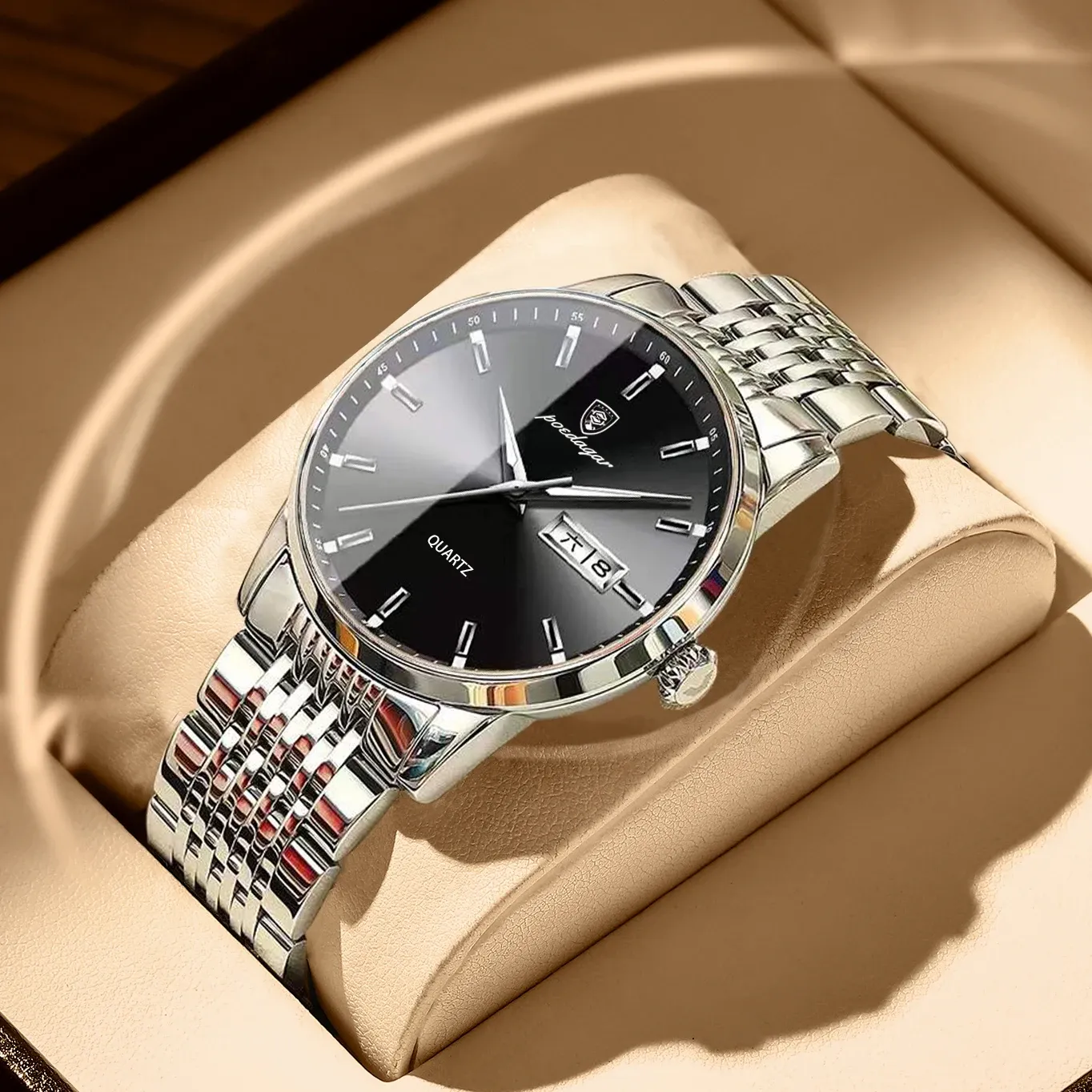 Kits Swiss Brand Top Brand Business Watch Men Waterproof Luminous Date Clock Sport Watches Mens Quartz Wristwatch Man