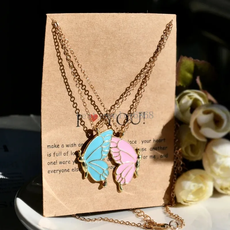 New Shiny Pendant Butterfly Necklaces Ladies Fashion Jewelry Chokers Gifts