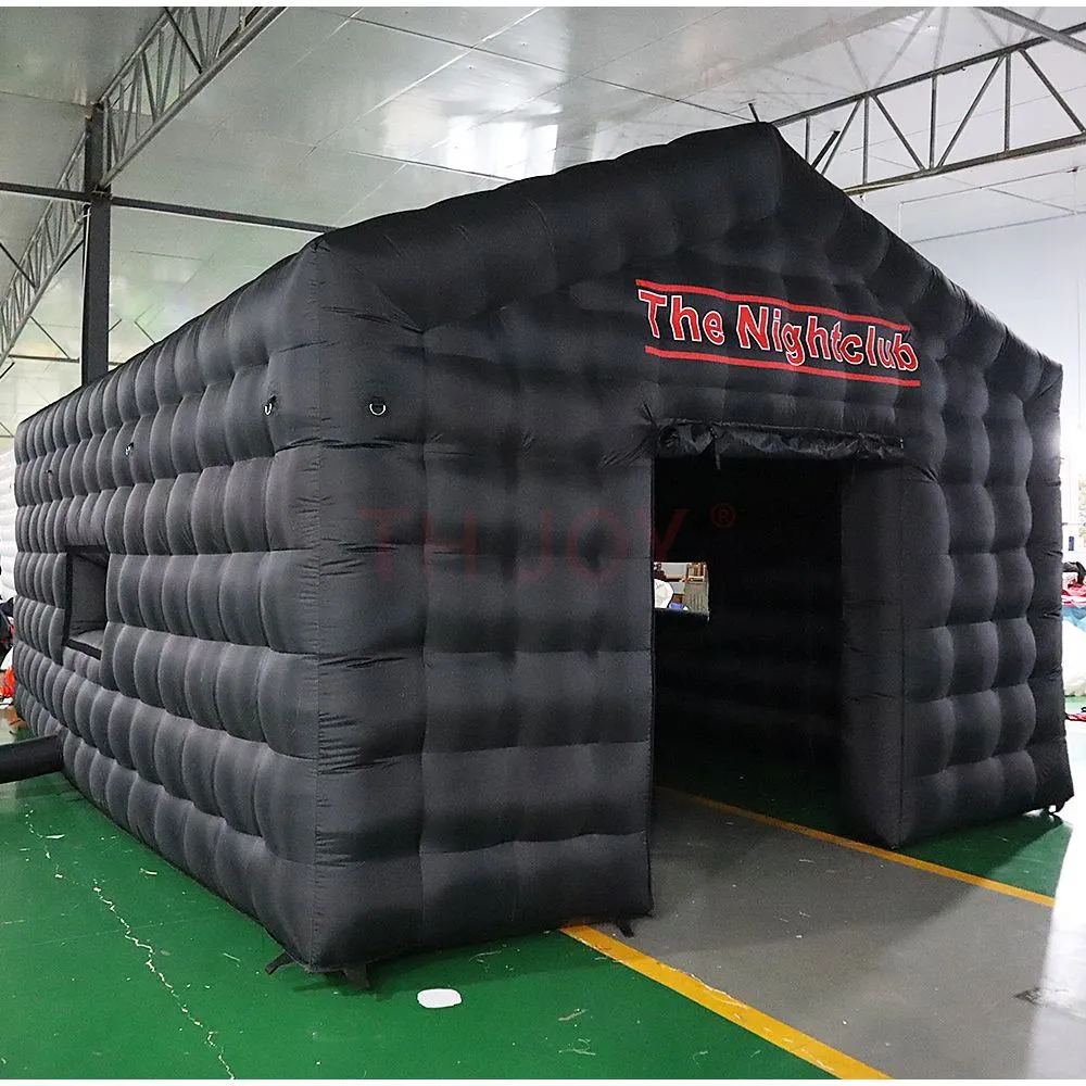 ATTIVITÀ OUTDOOR GRANDE Disco Black Disco Inflable Club Tenda per l'evento Big Mobile Portable Nightclub Cubo di festa con Light01