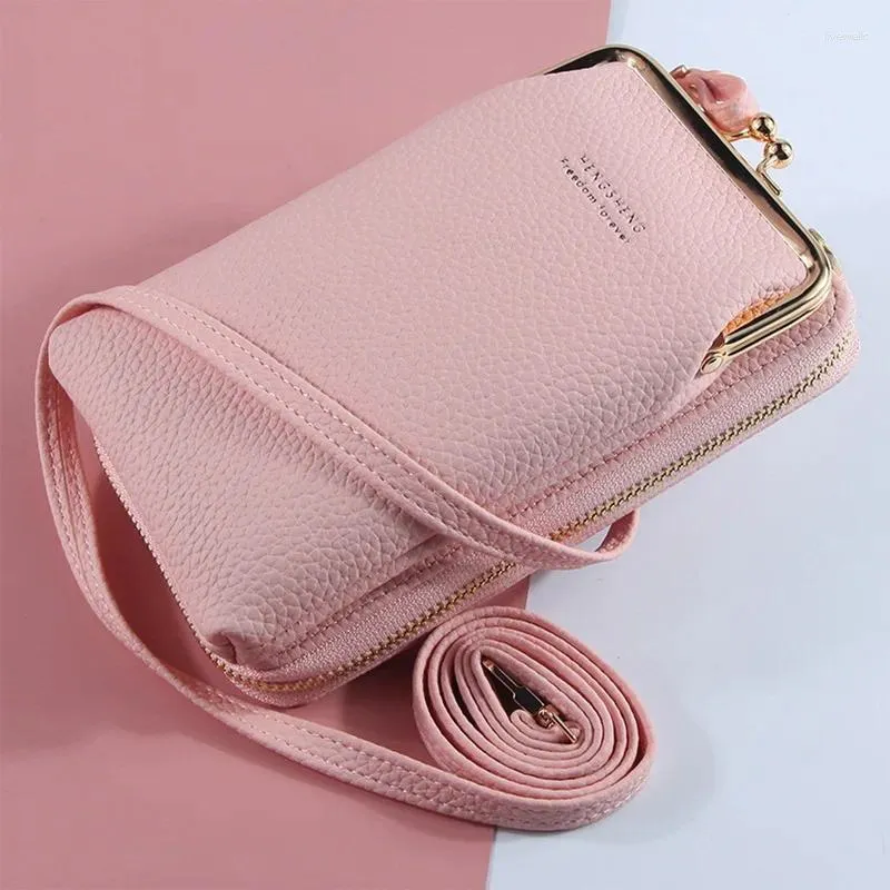 BASS Women's CrossBody Cell Phone Fashion Piccola Pulsa in pelle Pulosa Carta da viaggio da viaggio per donne Top 2024 articoli