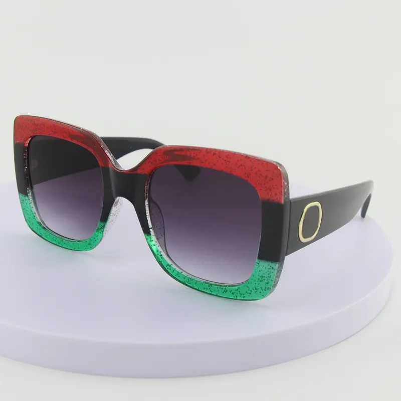 10 -stcs klassiekers mode zonnebril mannen zonnebril vrouwen rood pc frame zwarte lens brillen broeding UV400 gradiëntlens