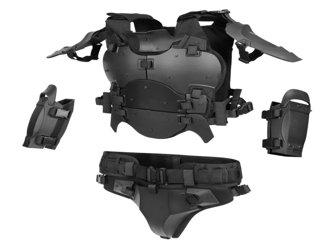 Tactical Vest Combat Body Armor Suit AirSoft Paintball Assault Protection avec pad et ceinture 3007910