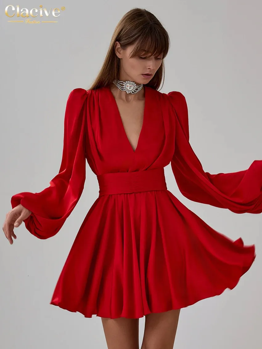 open lace back dress Red Floral Mini Dress High Neck Long Sleeve Mesh main image 0