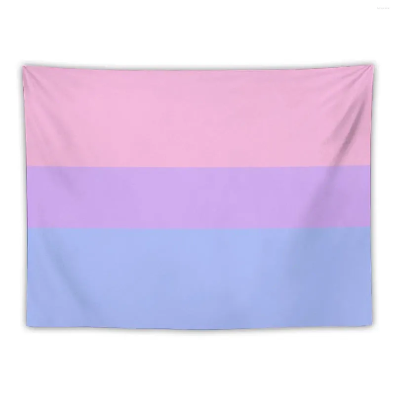 Tapestries Pastel Bisexual Flag Tapestry Home Decoration Accessories Aesthetic Decor