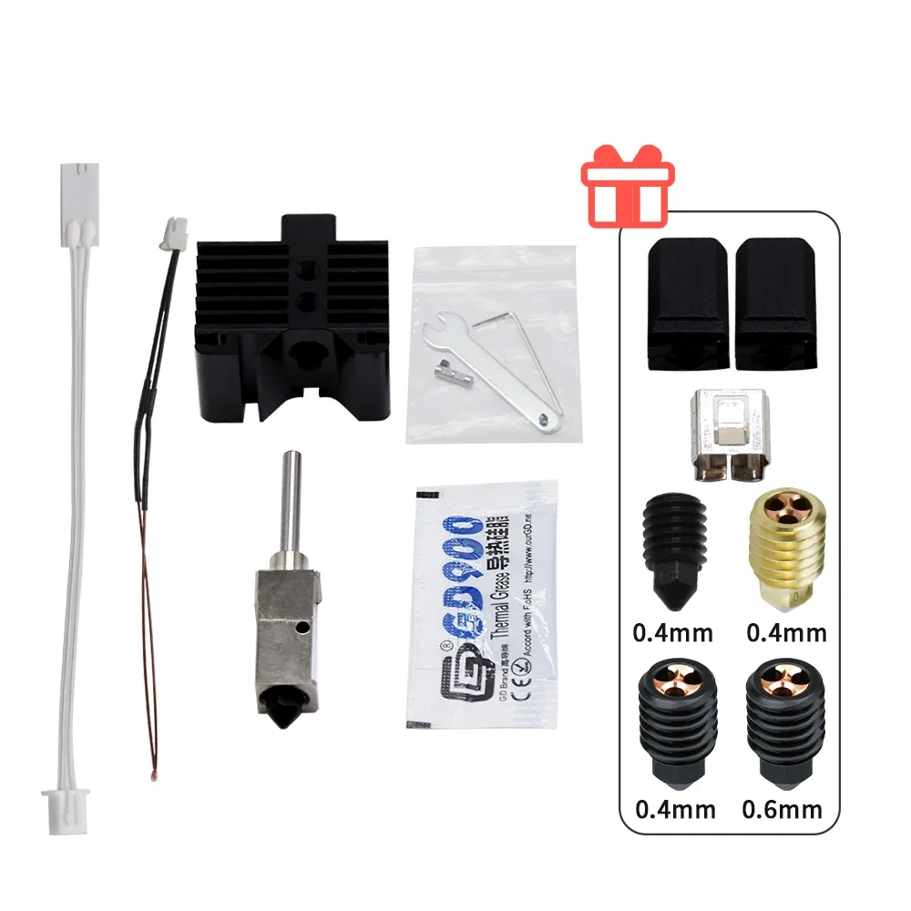 Termistor del riscaldatore in ceramica di laboratorio di rame hoted di stampanti per stampanti per le stampanti per la laboratorio di rame per riscaldamento in ceramica per la laboratorio Bambu X1 COMBO COMBA P1P 3D Parti di stampante 3D