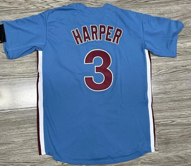 2023 S-4XL New Custom Baseball Jerseys Men Women youth Bryce Harpe Trea Turner Rhys Hoskins Philadelphia Realmuto Phillies Schwarber Kyle Schwarber Stitch jersey