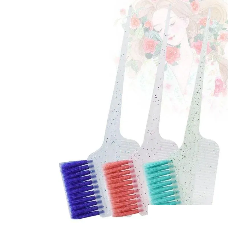 Hair Accessories Professional Dyeing Set For Salon Barber Coloring Dye Brush And Bowl Fashion Hairstyle Design Tool Drop Delivery Prod Dhwkh