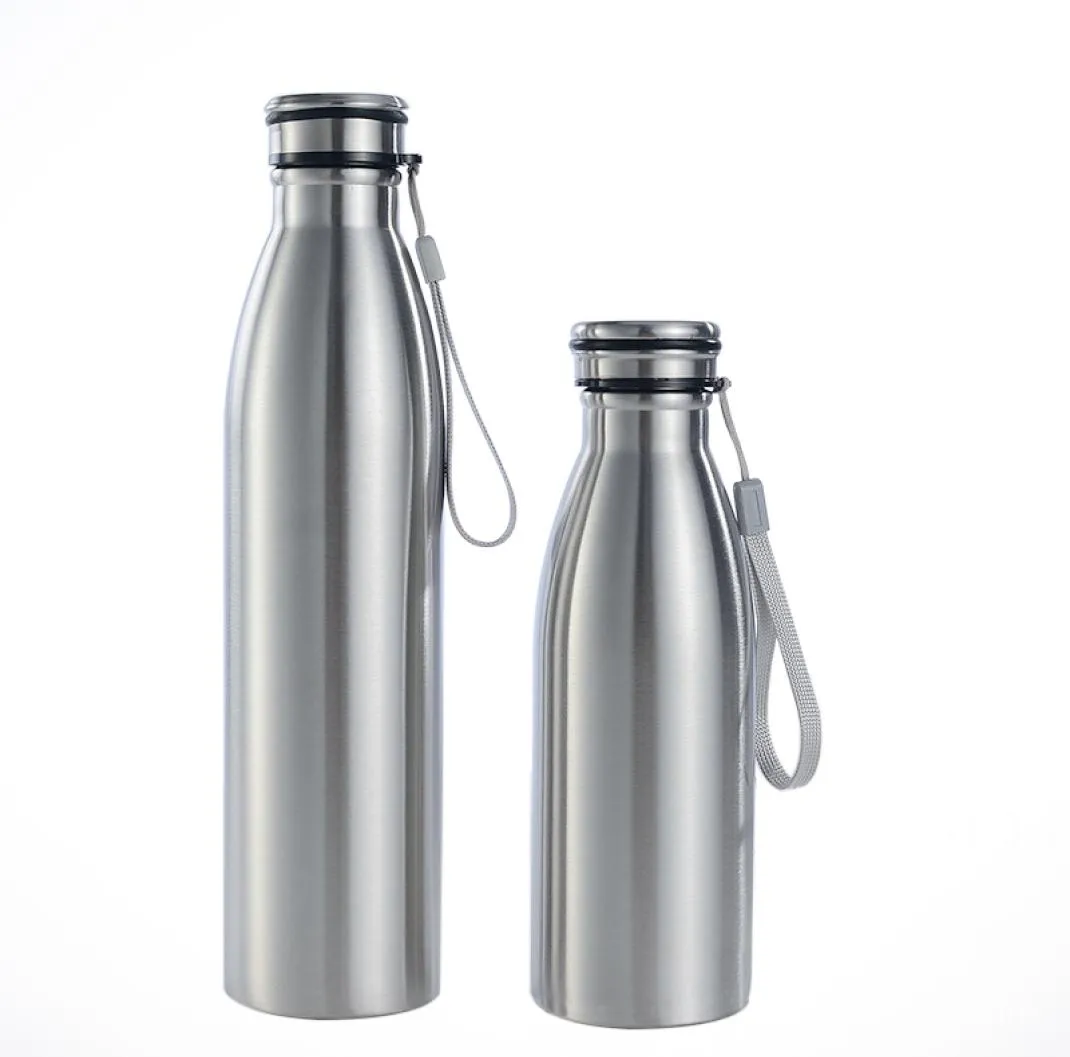 Wholes sublimation Eco Friendly personalized 650ml 1000ml 20OZ 34OZ sport bottle cola blank Portable Stainless Steel water bottles9168055