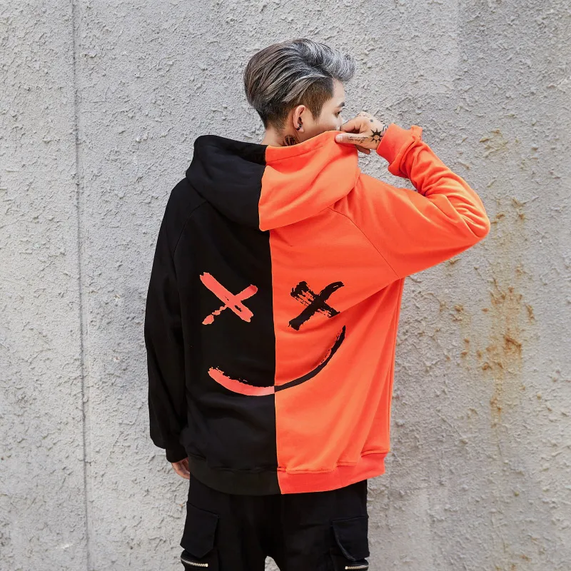 Autumn Mens Hoodies Men New Anime Graffiti Hooded Sweatshirts Male