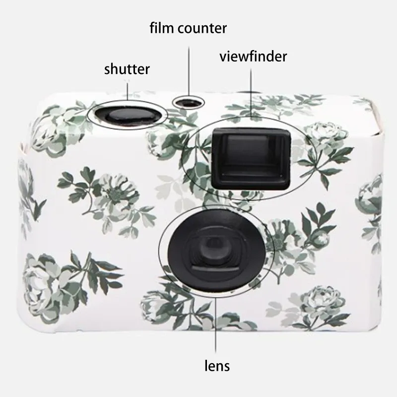 Câmera descartável da câmera para eventos de casamentos com filmes de 17pcs Uso único de 35 mm One Time Câmera Grande presente para reunir