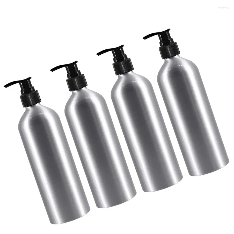 Vloeibare zeepdispenser 4 pc's die aluminium flessen afgeven shampoo anticaida houder met pompbabyopslag